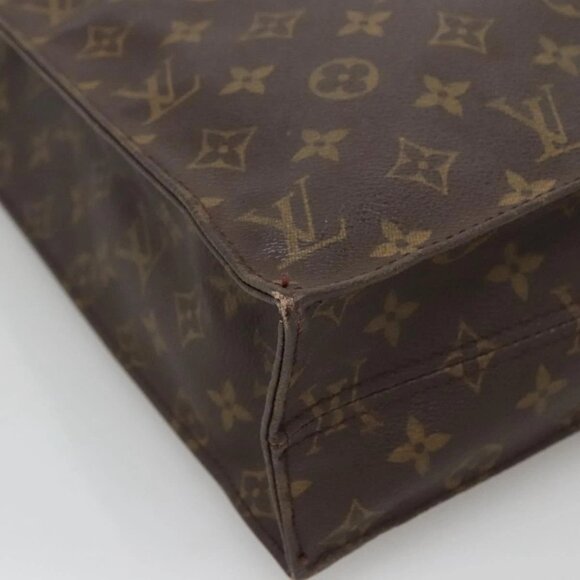 LOUIS VUITTON Monogram Sac Plat Hand Bag M51140 LV Auth BA4419 - Picture 5 of 16